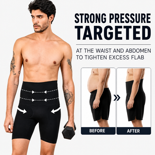 🔥 Men’s High-Compression Body Shaper Shorts – Slim Look, Maximum Comfort
