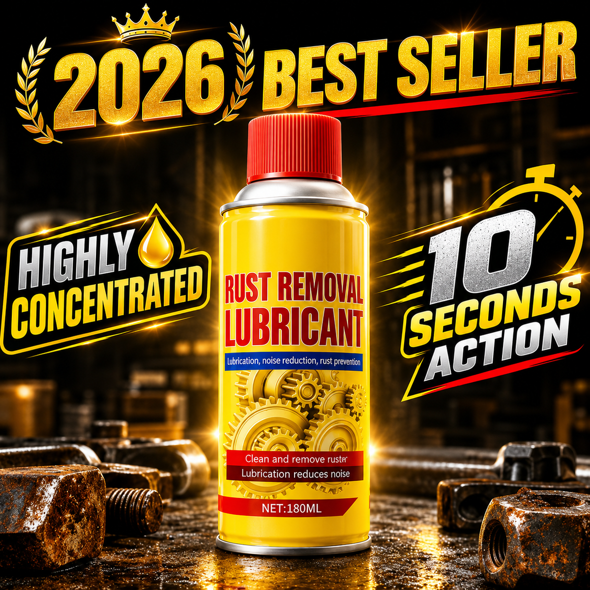 PowerFULL Rust Remover Spray | Pack of 2 🎁 Buy 1 Get 1 Free