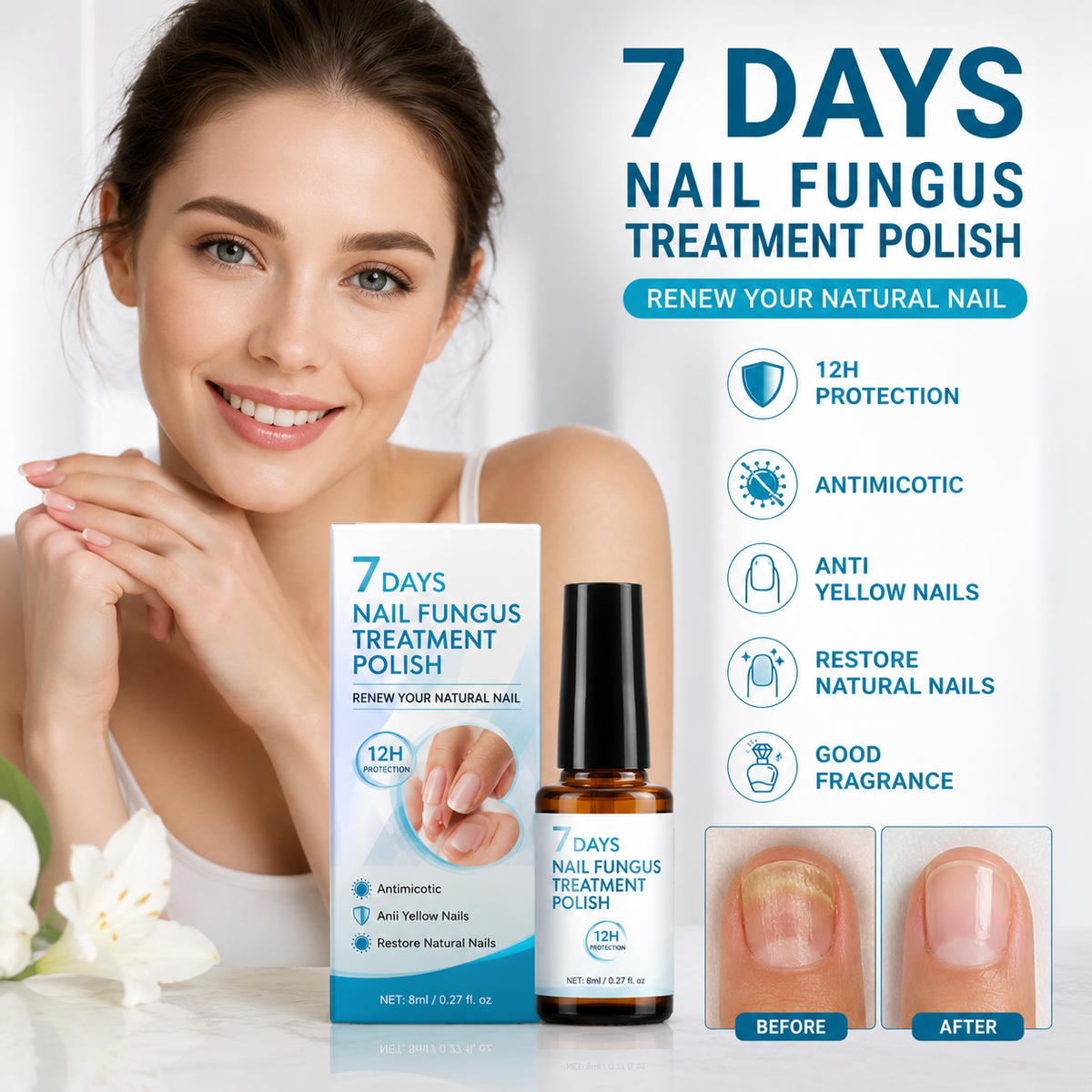 💅 7 Days Nail Fungus Treatment Polish