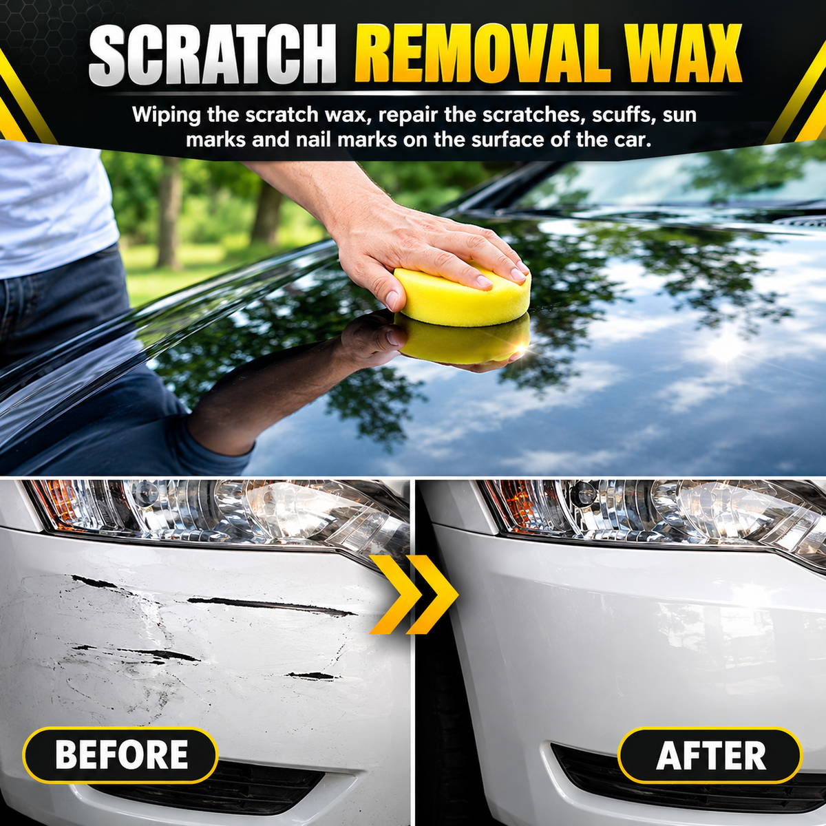 ✨ Car Scratch Removal Wax – Buy 1 Get 1 Free